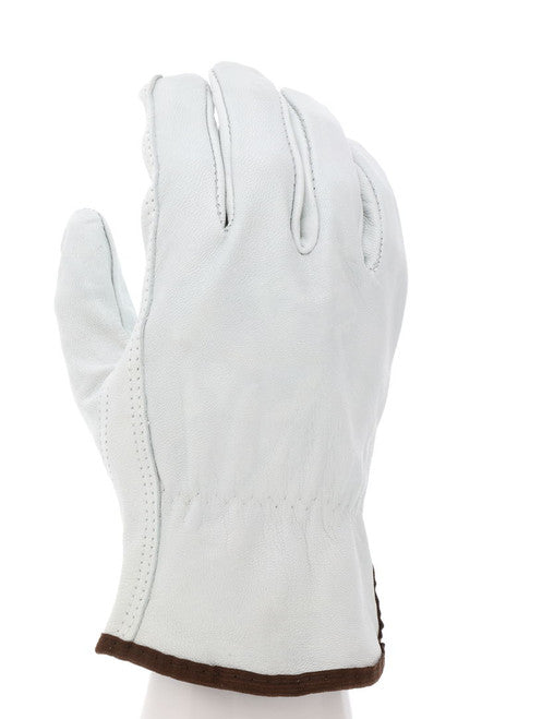 36133_ - 36133L - 23895 - 360 - Leather driver work gloves – MCR Safety Group 36133 – grain goatskin leather with keystone th