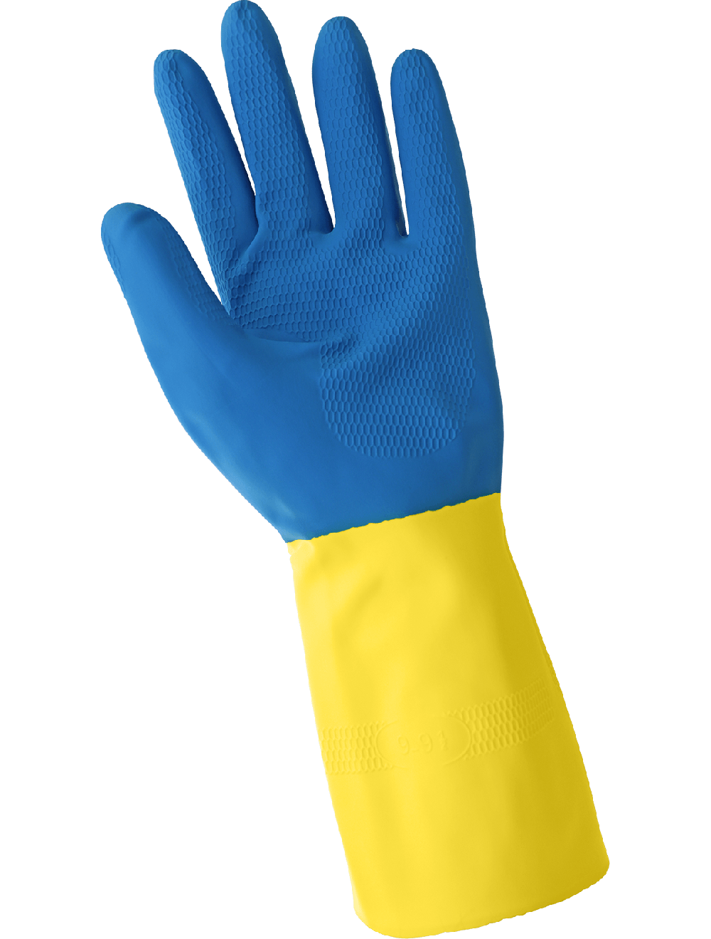 Global Glove - 244 - Unsupported Gloves - neoprene coating - blue