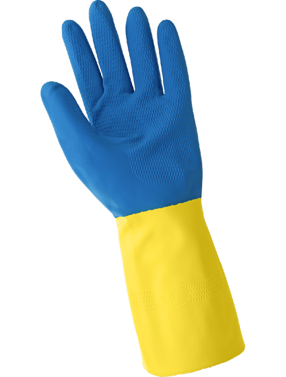 Global Glove - 244 - Unsupported Gloves - neoprene coating - blue