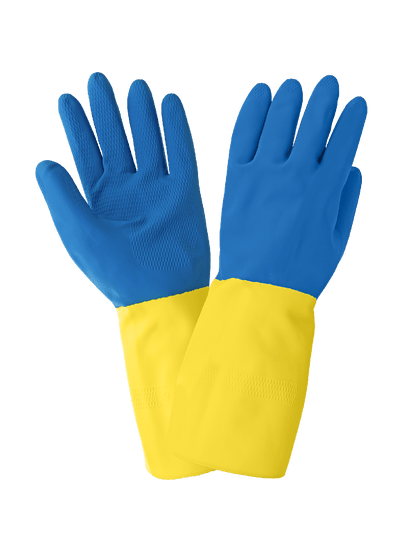 Global Glove - 244 - Unsupported Gloves - neoprene coating - blue