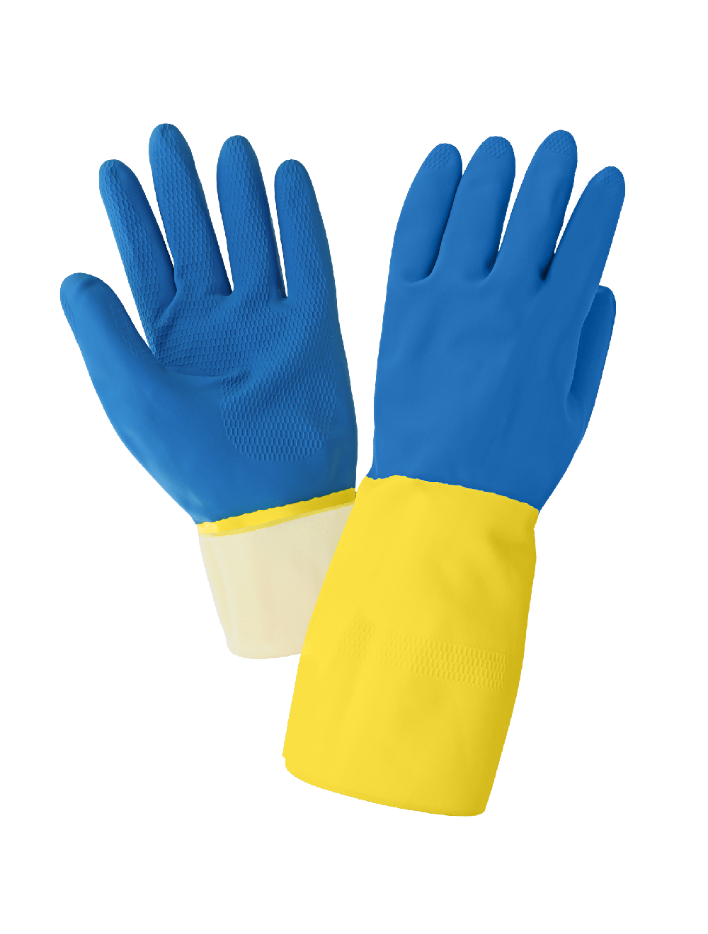 Global Glove - 244 - Unsupported Gloves - neoprene coating - blue