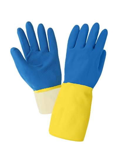 Global Glove - 244 - Unsupported Gloves - neoprene coating - blue