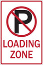 ZING Parking Sign, No Parking Loading Zone, Egp, 12X18 - official Zing product image 1
