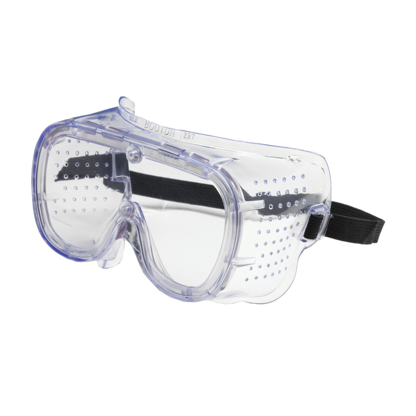 Bouton Optical 248-5090-300B – Direct Vent Goggle with Clear Blue Body, Clear Lens and Anti-Scratch Coating