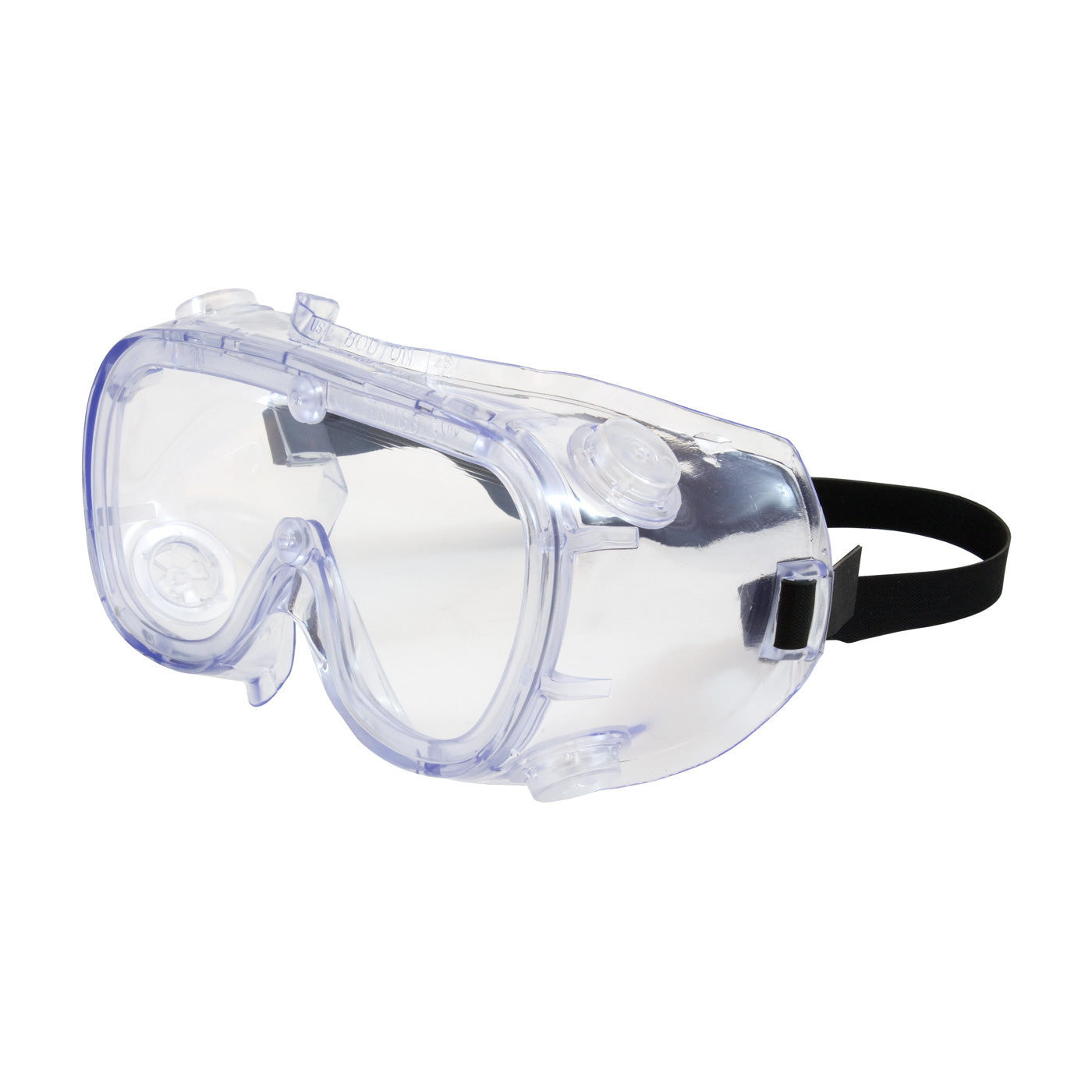 Bouton Optical 248-5190-400B – Indirect Vent Goggle with Clear Blue Body, Clear Lens and Anti-Scratch / Anti-Fog Coating
