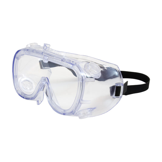 Bouton Optical 248-5190-400B – Indirect Vent Goggle with Clear Blue Body, Clear Lens and Anti-Scratch / Anti-Fog Coating