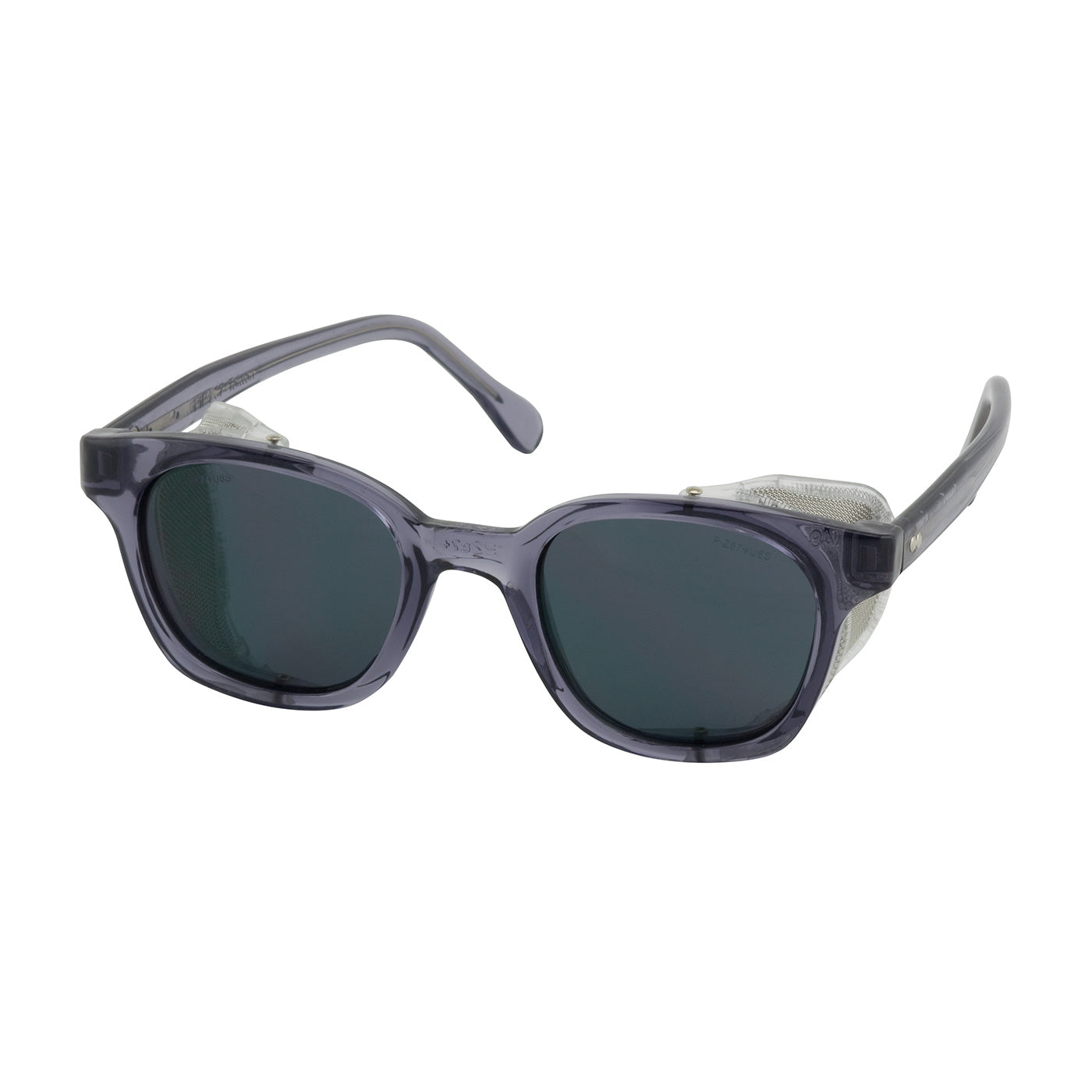 PIP 249-5907-401 Traditional Spectacle Full Frame Safety Glasses with Smoke Frame, Gray Lens and Anti-Scratch Coating