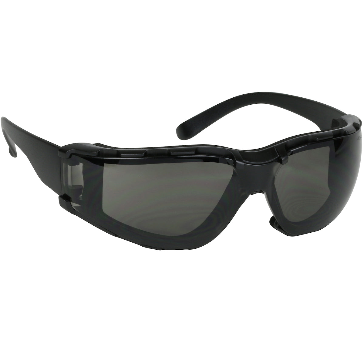 PIP 250-00-F021 Zenon Z11sm Rimless Safety Glasses with Black Temple, Gray Lens, Foam Padding and Anti-Scratch / Anti-Fog Coating