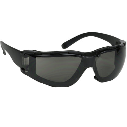 PIP 250-00-F021 Zenon Z11sm Rimless Safety Glasses with Black Temple, Gray Lens, Foam Padding and Anti-Scratch / Anti-Fog Coating