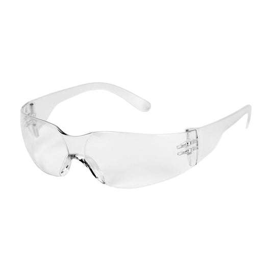 Zenon Z12™ Extended Bridge: Rimless Safety Glasses with Clear Temple, Clear Lens and Anti-Scratch Coating