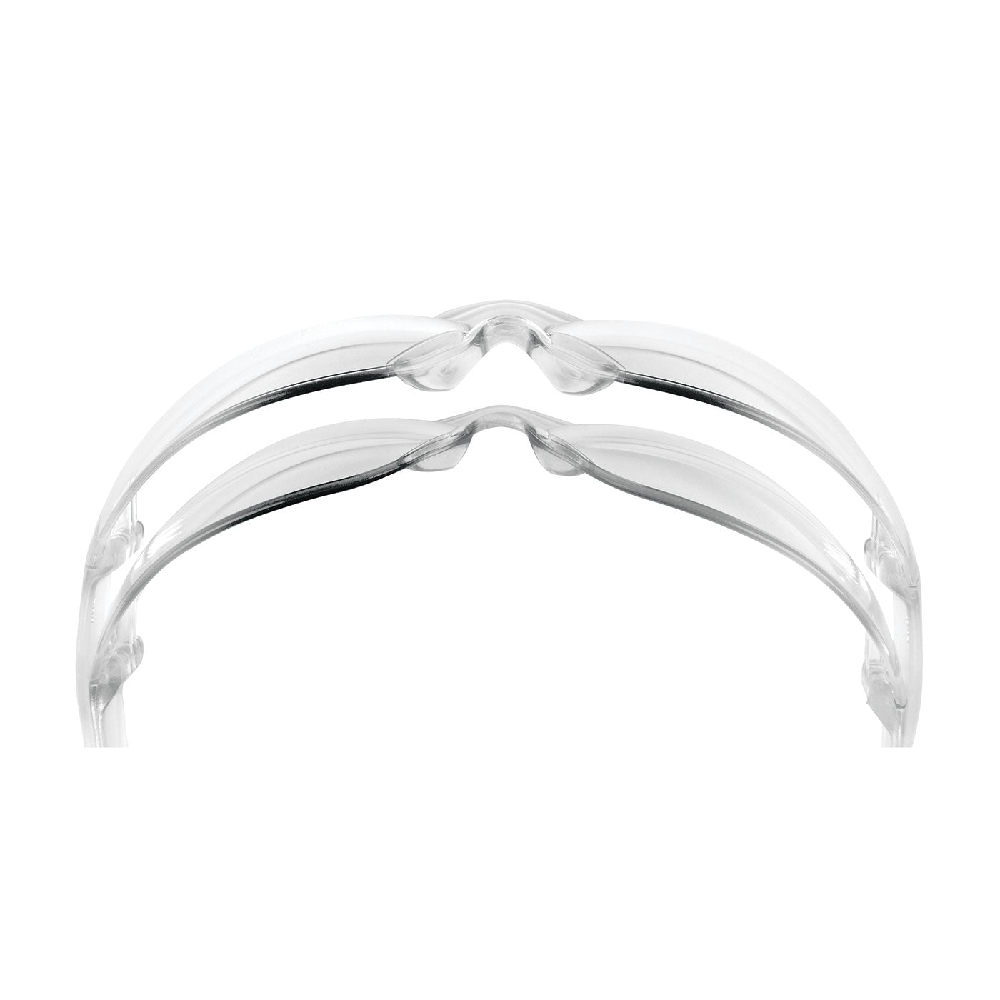 Zenon Z12™ Extended Bridge: Rimless Safety Glasses with Clear Temple, Clear Lens and Anti-Scratch Coating