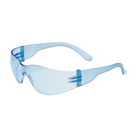 Zenon Z12™: Rimless Safety Glasses with Light Blue Temple