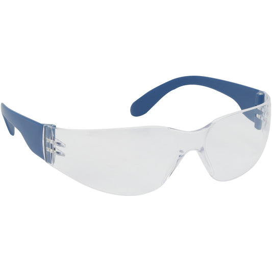 Zenon Z12™: Rimless Safety Glasses with Blue Metal Detectable Temple, Clear Lens and Anti-Scratch / Fogless® 3Sixty™ Coating