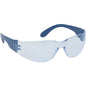 Zenon Z12™: Rimless Safety Glasses with Blue Metal Detectable Temple, Light Blue Lens and Anti-Scratch / Fogless® 3Sixty™ Coating