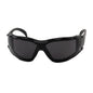 Zenon Z12™ Foam: Rimless Safety Glasses with Black Temple, Gray Lens, Foam Padding and Anti-Scratch / Anti-Fog Coating