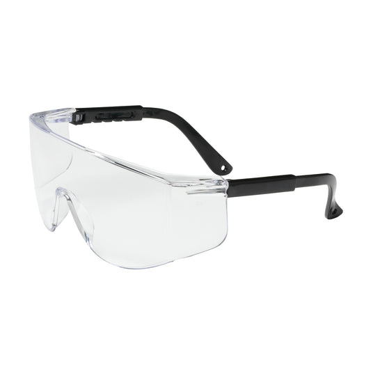Zenon Z28™: OTG Rimless Safety Glasses with Black Temple, Clear Lens and Anti-Scratch Coating