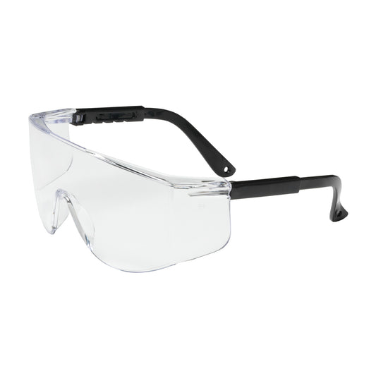 Zenon Z28™: OTG Rimless Safety Glasses with Black Temple and Clear Lens