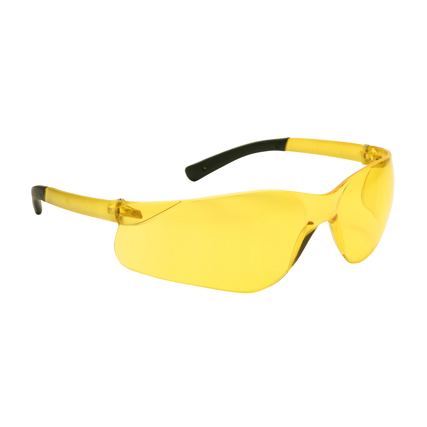 PIP 250-06-5509 Zenon Z13 Rimless Safety Glasses with Amber Temple, Amber Lens and Anti-Scratch Coating