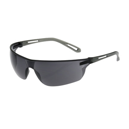 PIP 250-09-0021 Zenon Z-Lyte Rimless Safety Glasses with Gray Temple, Gray Lens and Anti-Scratch / Anti-Fog Coating