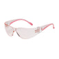 Eva® Petite: Rimless Safety Glasses with Clear / Pink Te