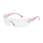 Lady Eva®: Rimless Safety Readers with Clear / Pink Temple