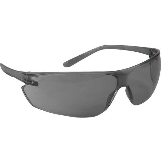 Zenon Ultra-Lyte™ Rimless Safety Glasses with Gray Temple, Gray Lens and Anti-Scratch Coating
