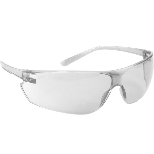 Zenon Ultra-Lyte™: Rimless Safety Glasses with Clear Temple, Clear Lens and Anti-Scratch / Anti-Fog Coating
