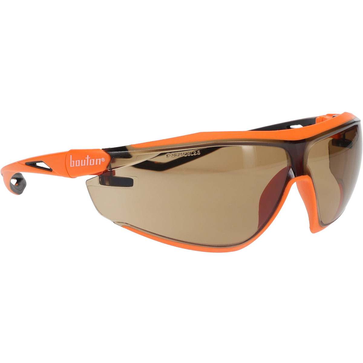 ECO Series™: Bio-Based Full Frame Safety Glasses with Orange Frame, Gray Lens and Anti-Scratch / Anti-Fog Coating