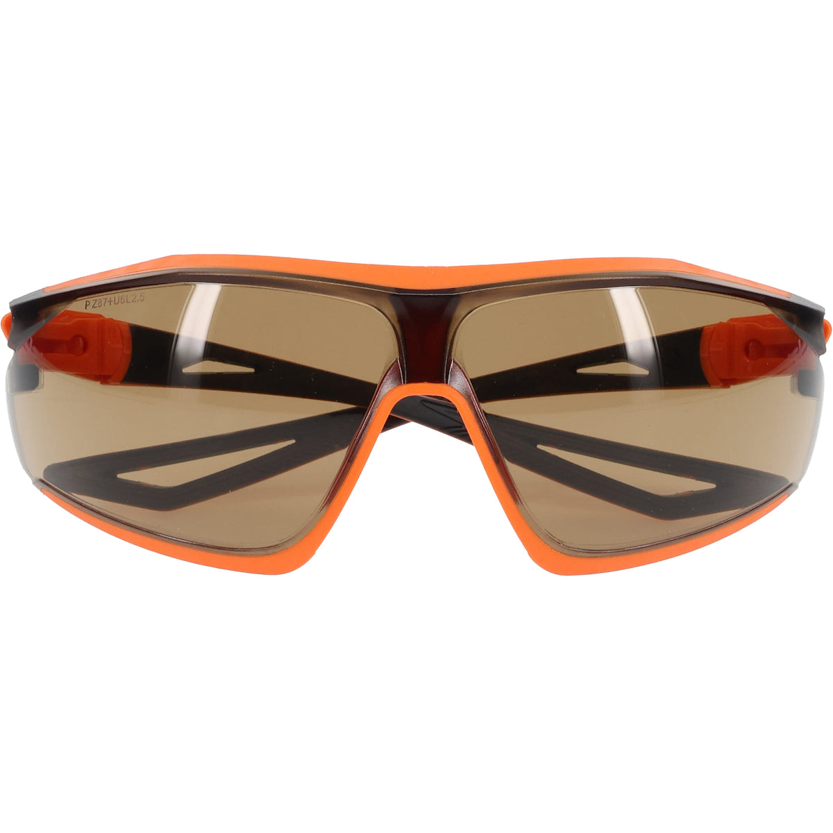 ECO Series™: Bio-Based Full Frame Safety Glasses with Orange Frame, Gray Lens and Anti-Scratch / Anti-Fog Coating