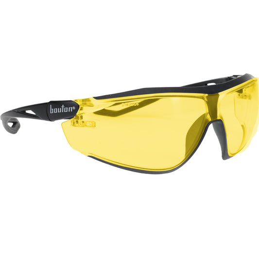 ECO Series™: Bio-Based Full Frame Safety Glasses with Black Frame, Amber Lens and Anti-Scratch / FogLess® 3Sixty™ Coating