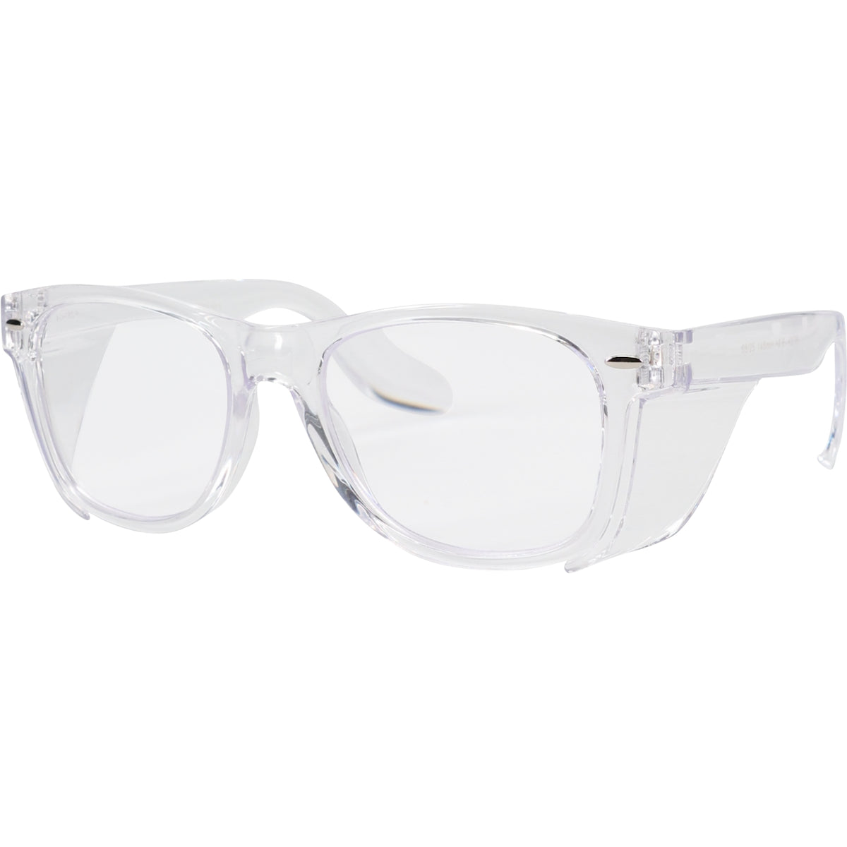 Bouton Optical 250-170-0123 – Full Lens Auto-Focusing Reader Safety Glasses, Clear Frame with Side Shields, and Clear AS/AF Coated Lens, +0.6 to +2.75 Diopter