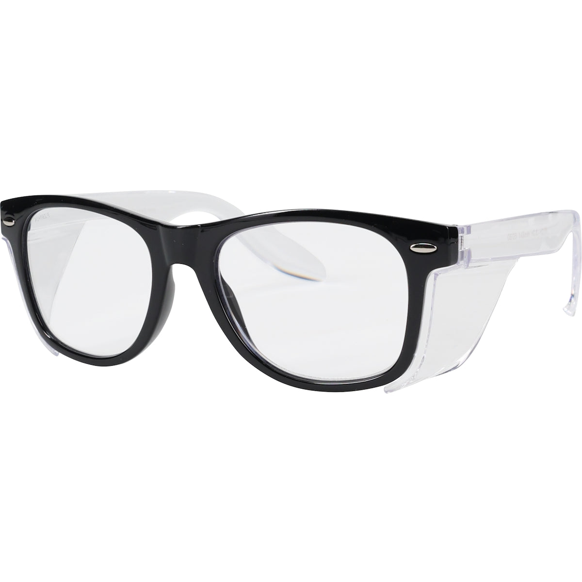 Bouton Optical 250-170-5123 – Full Lens Auto-Focusing Reader Safety Glasses, Black Frame with Side Shields, and Clear AS/AF Coated Lens, +0.6 to +2.75 Diopter