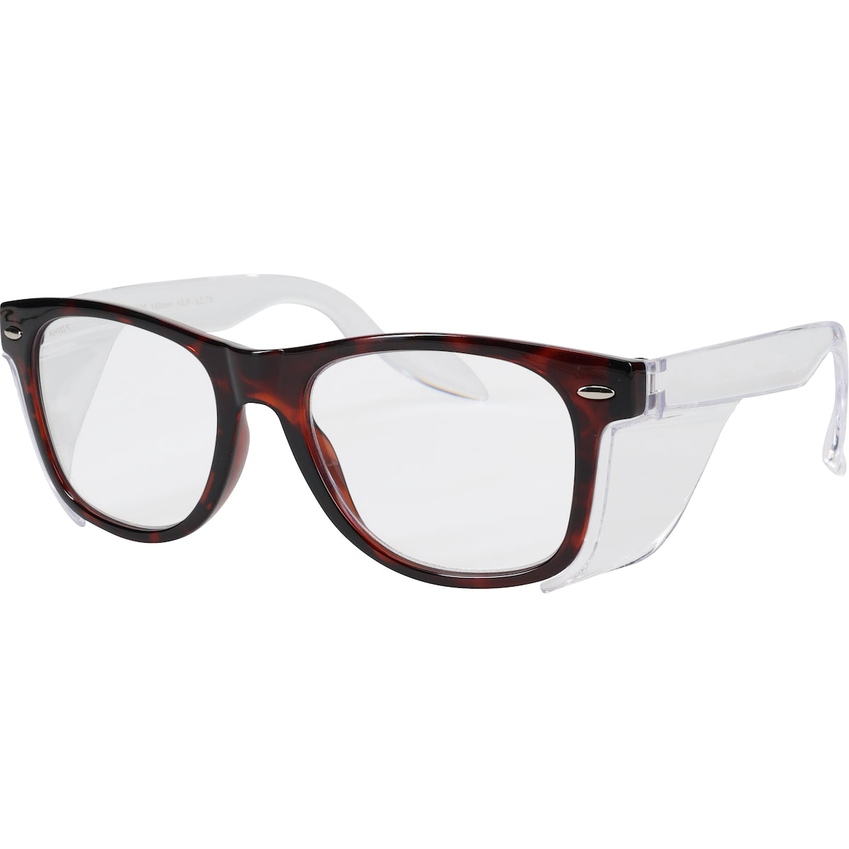 Bouton Optical 250-170-8123 – Full Lens Auto-Focusing Reader Safety Glasses, Tortoise Frame with Side Shields, and Clear AS/AF Coated Lens, +0.6 to +2.75 Diopter