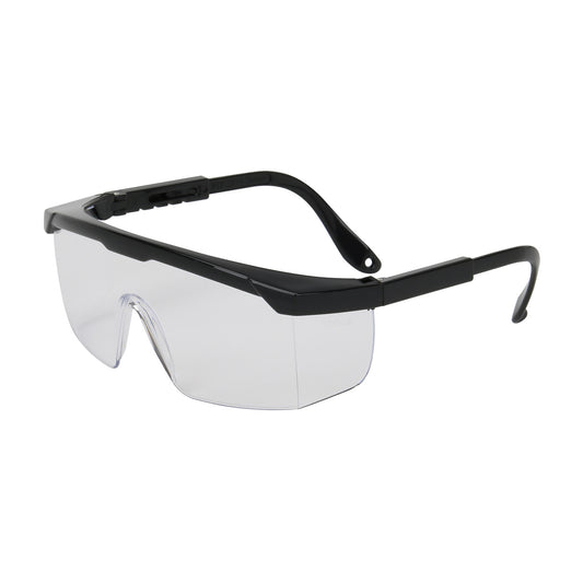 Hi-Voltage ARC™: Semi-Rimless Safety Glasses with Black Frame and Clear Lens