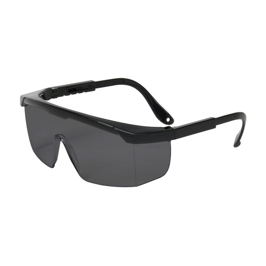 Hi-Voltage ARC™: Semi-Rimless Safety Glasses with Black Frame, Gray Lens and Anti-Scratch Coating