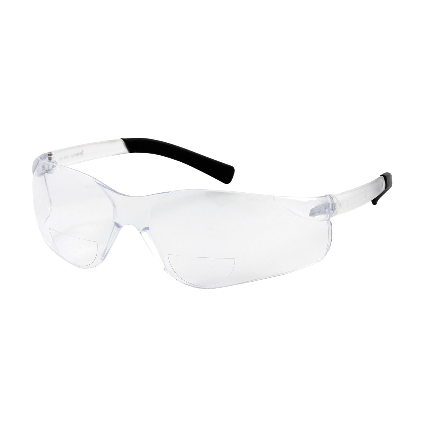 PIP 250-26-0012 Zenon Z13R Rimless Safety Readers with Clear Temple, Clear Lens and Anti-Scratch Coating - +1.25 Diopter