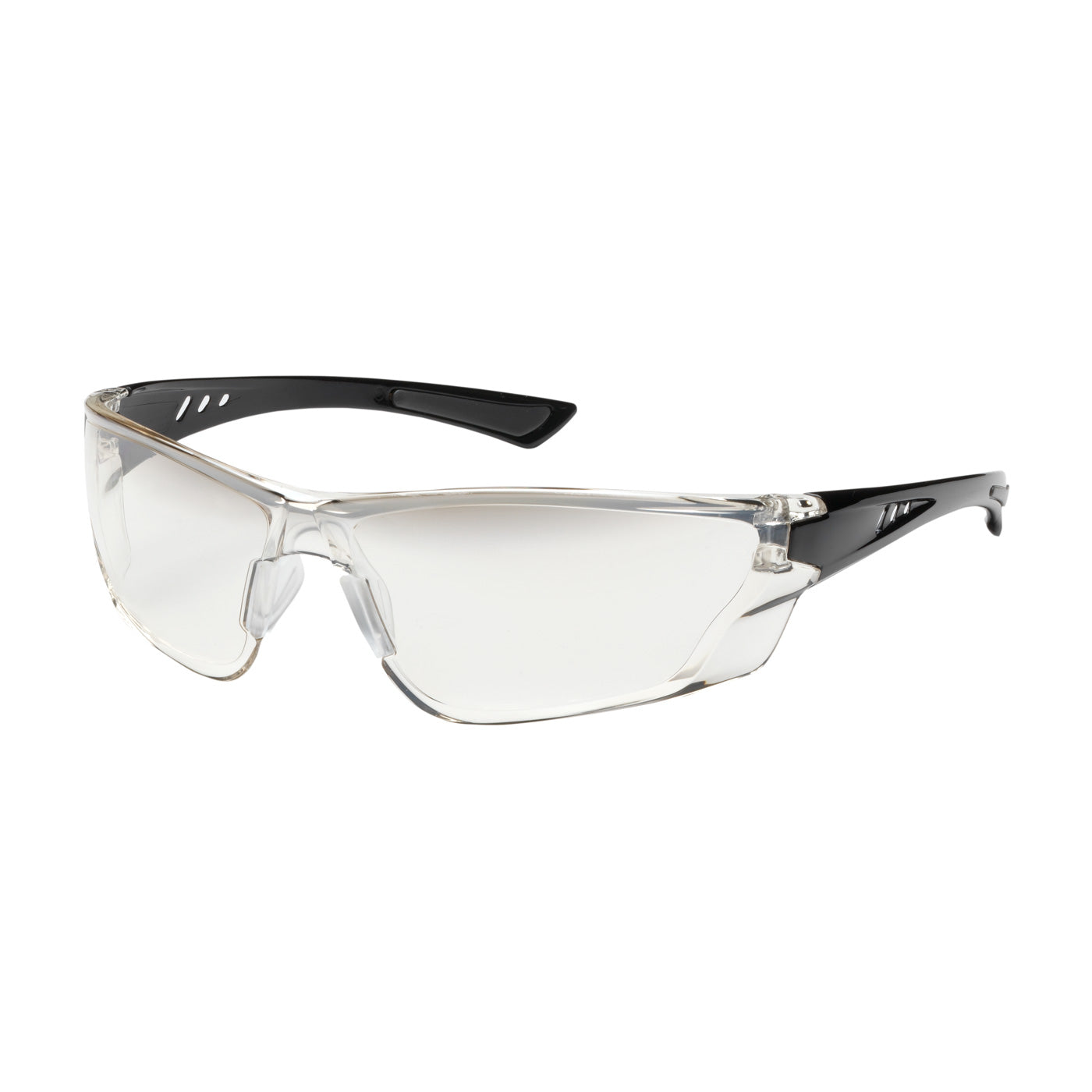 Recon™: Rimless Safety Glasses with Gloss Black Temple, Gradient Lens and Anti-Scratch / Anti-Fog Coating