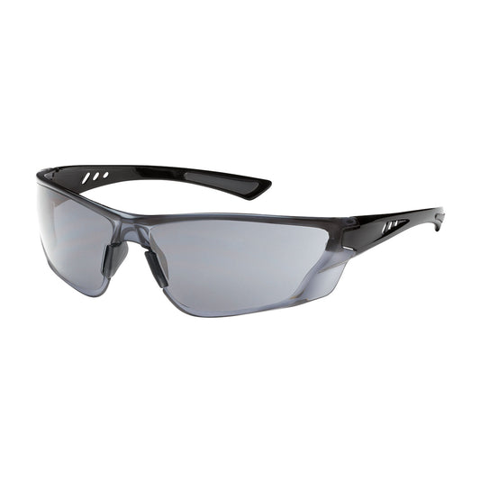 Recon™: Rimless Safety Glasses with Gloss Black Temple, Light Gray Lens and FogLess® 3Sixty™ Coating