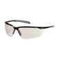 Commander™: Semi-Rimless Safety Glasses with Gloss Black Frame, I/O Blue Lens and Anti-Scratch / Anti-Fog Coating