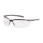 Commander™: Semi-Rimless Safety Glasses with Gloss Bronze Frame, Clear Lens and Anti-Scratch / Anti-Fog Coating