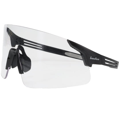 Site Boss Enhanced Coverage Frameless Safety Glasses with Black Temples and Clear FogLess® 3Sixty™ Lens Coating