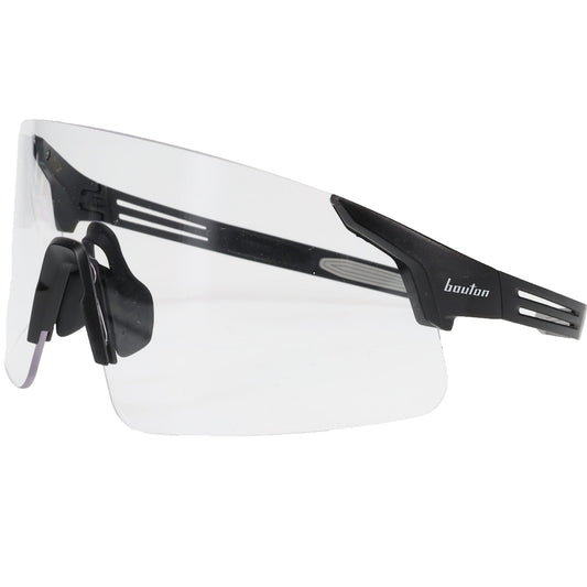 Site Boss Enhanced Coverage Frameless Safety Glasses with Black Temples and Clear FogLess® 3Sixty™ Lens Coating