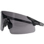 Bouton Optical 250-40-0521 – Enhanced Coverage Frameless Safety Glasses, with Black Temples and Gray FogLess® 3Sixty™ Lens Coating