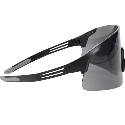 Site Boss Enhanced Coverage Frameless Safety Glasses, with Black Temples and Gray FogLess® 3Sixty™ Lens Coating