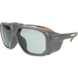 Bouton Optical 250-44-0G17 – Flip-Up Safety Glasses with Gray Shade 1.7 IR Outer Lens, Gray/Orange Frame, and Anti-Scratch Coating