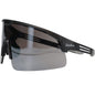Bouton Optical 250-41-0005 – Enhanced Coverage Half-Frame Safety Glasses, with Black Frame, Silver Mirror Plus Lens, and Anti-Scratch Coating