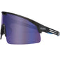 Bouton Optical 250-41-0006 – Enhanced Coverage Half-Frame Safety Glasses, with Black Temples, Blue Mirror Plus PRO Polarized High Contrast Lens, and Anti-Scratch Coating