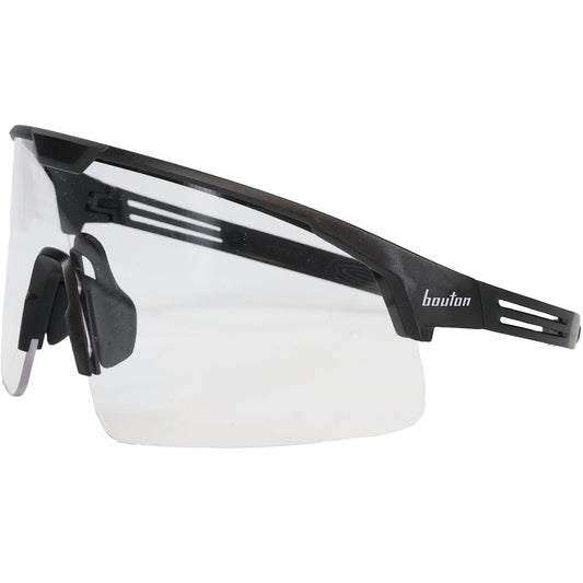 Bouton Optical 250-41-0520 – Enhanced Coverage Half-Frame Safety Glasses, with Black Frame and Clear FogLess® 3Sixty™ Lens Coating