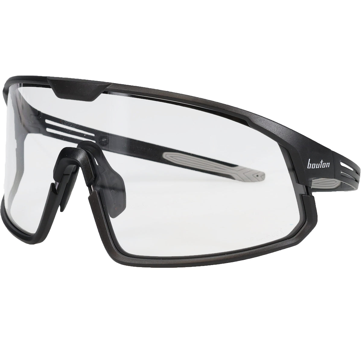 Bouton Optical 250-43-0520 – Enhanced Coverage Full Frame Safety Glasses, with Black Frame and Clear FogLess® 3Sixty™ Lens Coating