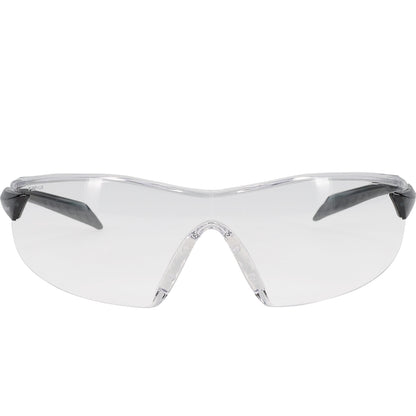 Radar™: Rimless Safety Glasses with Gray Temple, Clear Lens